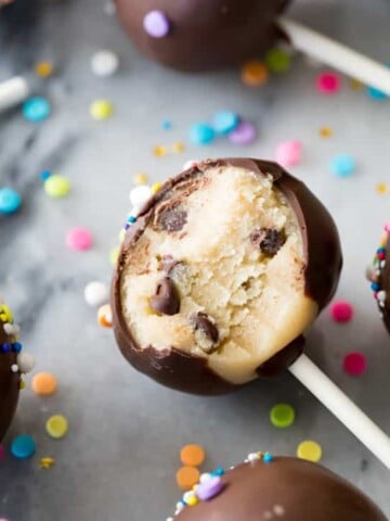 Cookie dough pops