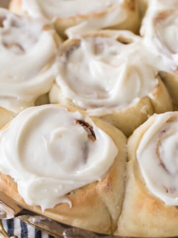 Cinnamon rolls with icing