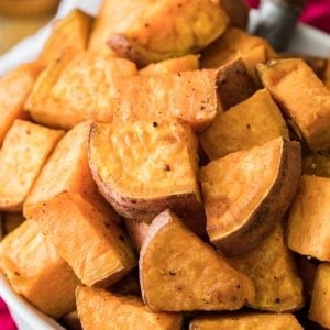 Roasted sweet potatoes