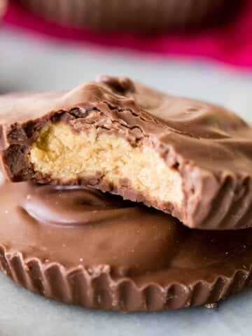 Homemade peanut butter cups