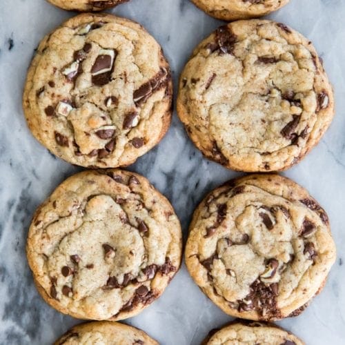 Mint Chocolate Chip Cookies