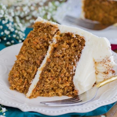 Carrot cake slice